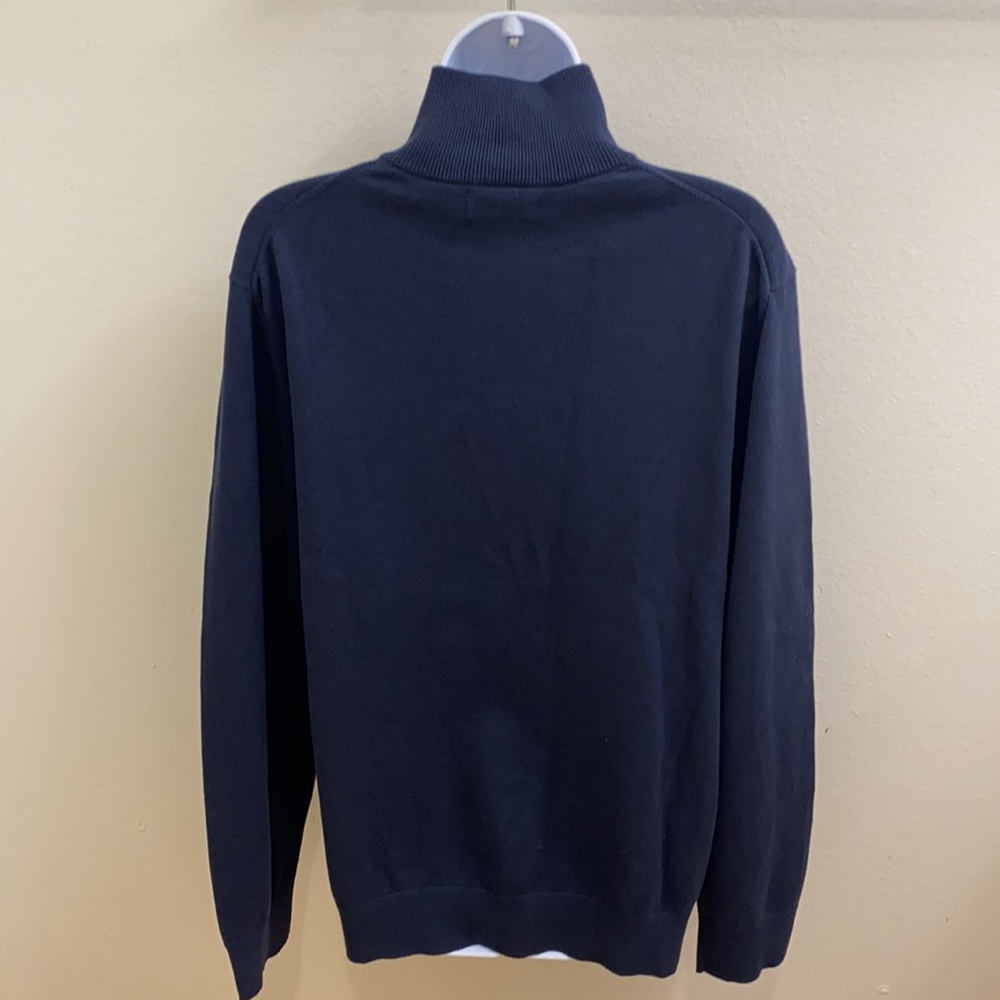 Nautica Mens Navy Blue Pullover Sweater L - Picture 6 of 7